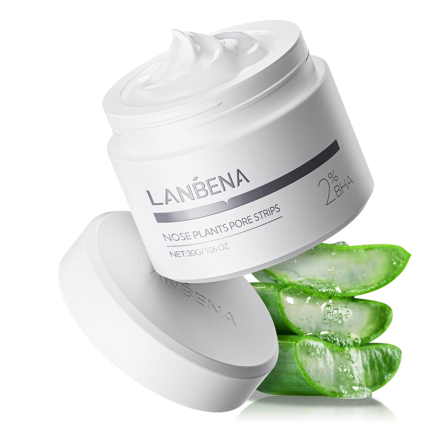 LANBENA 3-in-1 Blackhead Removal Set - Pore Strips (30g), Pore Minimizing Serum (30ml) & Removal Paper - Mask for Face, Minimizes Pores & Leaves Skin Fresh & Clean, Blackhead Remover