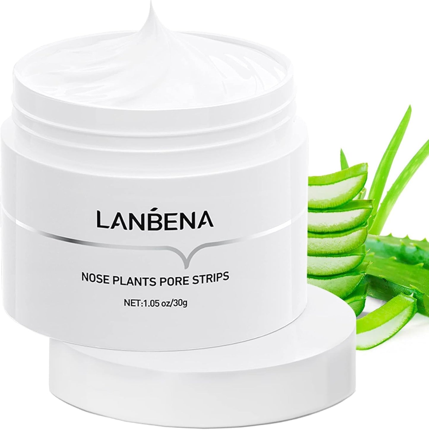 LANBENA 3-in-1 Blackhead Removal Set - Pore Strips (30g), Pore Minimizing Serum (30ml) & Removal Paper - Mask for Face, Minimizes Pores & Leaves Skin Fresh & Clean, Blackhead Remover