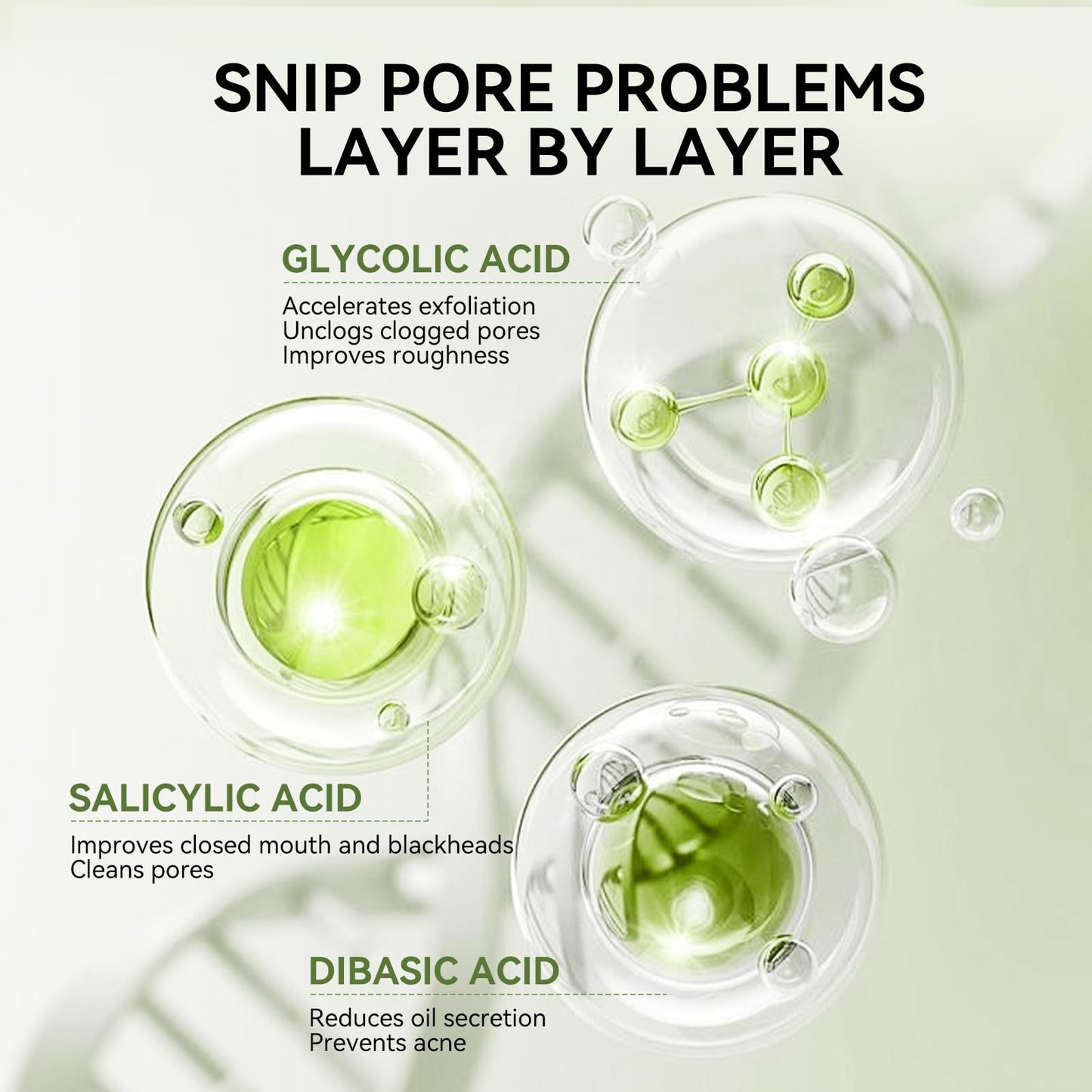 LANBENA 3-in-1 Blackhead Removal Set - Pore Strips (30g), Pore Minimizing Serum (30ml) & Removal Paper - Mask for Face, Minimizes Pores & Leaves Skin Fresh & Clean, Blackhead Remover